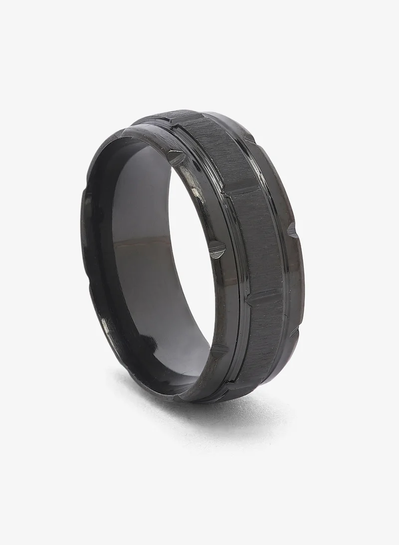 Seventy Five Tungsten Carbide Ring polished Grooves